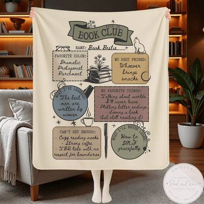 Back to Book Club Book Bestie Blanket