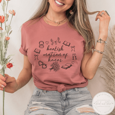 Bookish Matron Of Honor Heirloom Icons Shirt