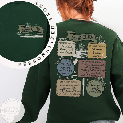 Back to Book Club Personalized Sweatshirt