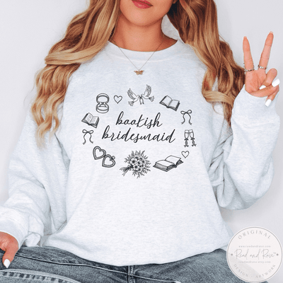Bookish Bridesmaid Heirloom Icons Sweatshirt