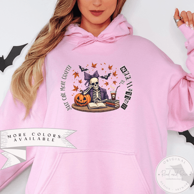 Just One More Chapter Edgy Halloween Hoodie